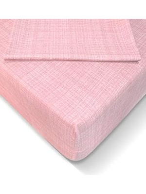 Assess Store 100X200 cm Lastikli Çarşaf Seti - Toz Pembe AT7592