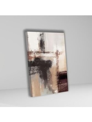 Assess Store 3'lü Kanvas Duvar Tablosu Seti Bordo Asimetrik Desen 40 x 60 GARTNM1811