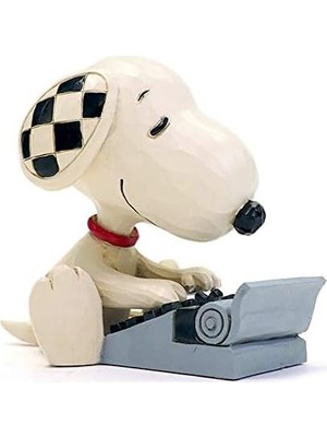 Assess Store Jim Shore Peanuts Snoopy Yazma Minyatür Heykelcik, 7,5 Cm, Çok Renkli
