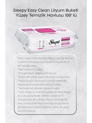 Assess Store Lilyum ve Orkide Katkılı 100'LÜ, Kireç Sökücü 30'lu Temizlik Havlusu ve Rosie Hediye