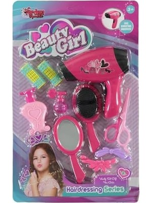 Assess Store Vardem YD-3615-3 Kartela Saç Kurutmalı Güzellik Seti - Oyuncak