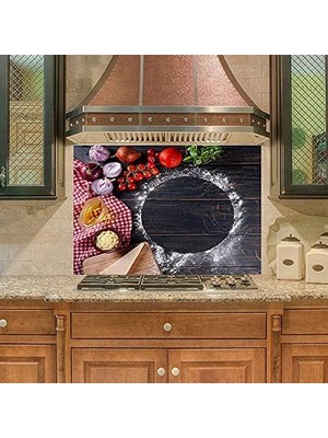Assess Store Mutfak Duvar Tezgah Arası Ocak Arkası Kaplama Pizza Hazırlık