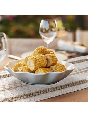 Assess Store Masa Örtüsü, Tarzı Doğal Kumaş, El Yapımı Püsküllü Pamuklu Kumaş Dekorasyon, Düğün Partisi ve Çiftlik Evi Yemek Masaları Için (30X180CM)