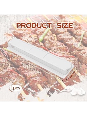 Assess Store Kebap Makinesi Plastik, Manuel Katlanabilir Yeniden Kullanılabilir Kebap Presi, Taşınabilir Şiş Kebap Yapma Aleti, Mutfak, Barbekü Partileri ve Açık Hava Aktiviteleri Için