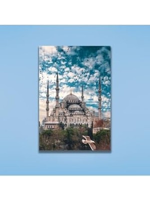 Assess Store Tekli Dikey Kanvas Duvar Tablosu Istanbul Sultanahmet Camii 70 x 100 GARTNM7179