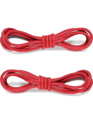 Hapshoe 60 cm Kırmızı Mumlu Klasik Ayakkabı Bağcığı