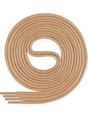 Hapshoe 100 cm 4 mm Vizon Yuvarlak 1 Çift Ayakkabı Bağcığı