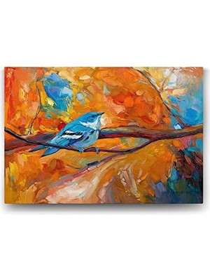 Assess Store Kuş Yağlı Boya Tablo - 60X40CM