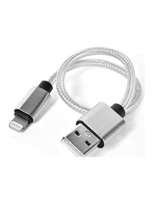 Daisy Home (3251) Gümüş Gümüş 30 cm Halat Lightning USB Kablo- ile Uyumlu