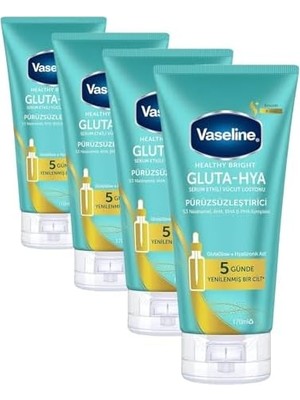 Assess Store Gluta-Hya Serum Etkili Vücut Losyonu, Pürüzsüzleştirici, 170 Mililitre (4 Paketi)