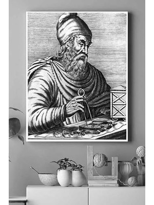 Assess Store (PSTER14975) Arşimet Bilimsel Kanvas Tablo 2 40 x 60