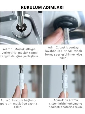 Daisy Home Paslanmaz Çelik Su Arıtma Cihazı Musluğu - Inox Su Arıtma Cihazı Musluğu