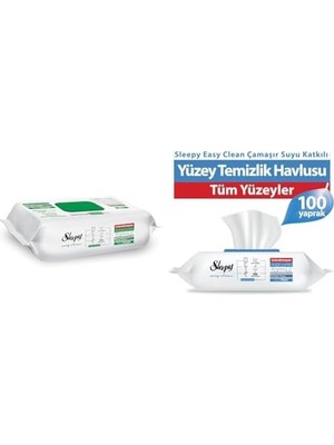 Daisy Home Beyaz Sabun + Çamaşır Suyu Katkılı Yüzey Temizlik Havlusu 100+100(200 Yaprak)