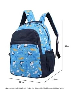 Daisy Home Mavi Uzay Model Kalemlikli Beslenmeli Set Sırt Çantası