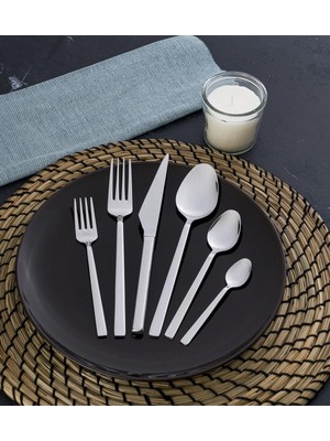 Daisy Home Jasmine Sade 36 Parça 6 Kişilik Çatal Kaşık Bıçak Takımı