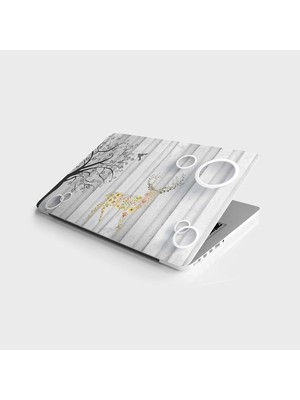 Daisy Home Laptop Notebook Pc Kaplama Etiketi Renkli Geyik
