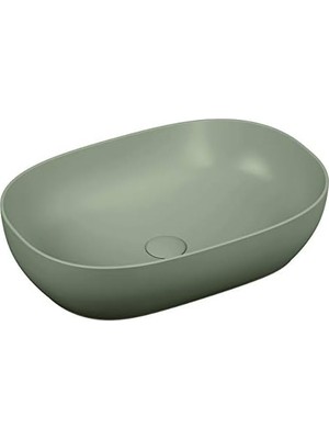 Daisy Home Outline 5995B420-0016 Oval Lavabo, 60 Cm, Mat Bej