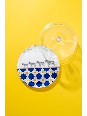 Daisy Home Jaolu Cam Kek Fanusu & Pasta Tabağı (32 Cm)