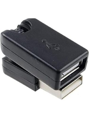 Daisy Home 6452 USB To Dişi Erkek 360 Derece Dönebilen Çevirici Dönüştürücü Adaptör 360 Derece Dönebilen USB Dişi To Erkek Adaptör