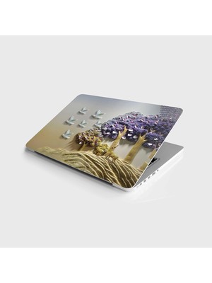 Daisy Home Laptop Notebook Pc Kaplama Etiketi Kabartma Kuşlar