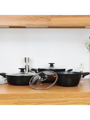 Daisy Home Serenk Excellence 7 Parça Granit Tencere Seti