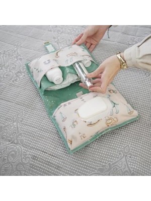Daisy Home Katlanabilir Bebek Bakım Çantası – 24×40 Cm, Hafif ve Fonksiyonel, Bebek Bezi & Islak Mendil Düzenleyici, Taşınabilir Seyahat Alt Değiştirme Organizatörü