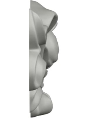 Daisy Home Ekena Millwork 13 "g x 3" Y x 3/4" P Versailles Orta Şerit Yay Merkezi Onlay ile