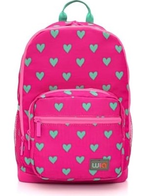 Daisy Home Wia Kids Kalp Desenli 4 Bölmeli Ilkokul Çantası Pembe