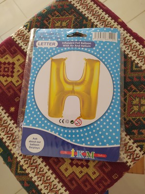İkm Balon H Harf Balon Gold Renk