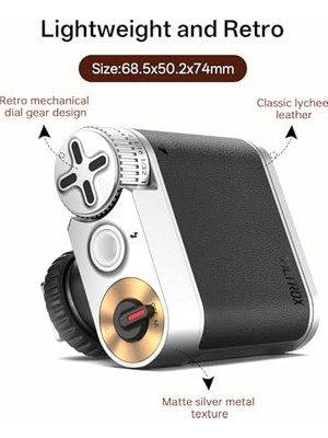 Daisy Home Z1 Retro Kamera Flaşı - ve Aynasız Kameralar Için Ayakkabı Speedlite, Tip-C Hızlı Şarj, Ayarlanabilir Parlaklık, Çıkarılabilir Softbox, Taşınabilir Fotoğraf Aydınlatması