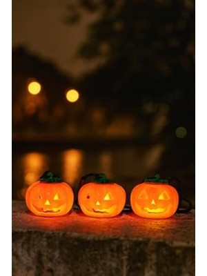 Daisy Home Bayramı Halloween Pilli Balkabağı Kolye 3 Lü