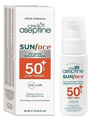 Daisy Home Cıre Aseptıne-Yüz Güneş Koruyucu Losyon 50 Spf 60 ml