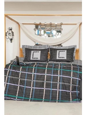 Vintessy Odesa Gris Çift Kişilik Nev Takımı