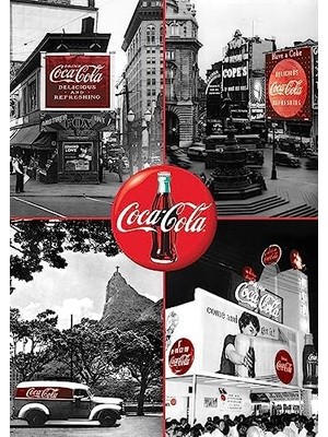 Daisy Home Siyah Beyaz'ın Kırmızılığı, COLA-COLA-1000 Parça Puzzle