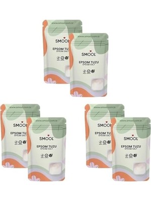 Daisy Home Epsom Tuzu 2'li Set (2X1000 Gr) Ingiliz Tuzu Katkısız, Banyo Tuzu Ayak Banyosu Peeling 2 kg (3 Paketi)