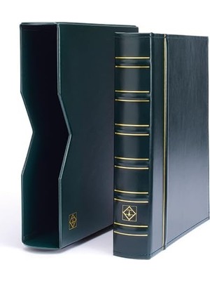 Daisy Home Leuchtturm Varıo Klasik Dar Kasetli Klasör (257X316X63MM) (Kağıt Para, Pul, Zarf ve Efemera Koleksiyonlarınız Için Idealdir), Koyu Yeşil Kapak