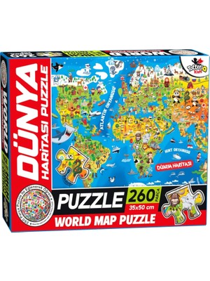 Daisy Home Dünya Haritası Puzzle