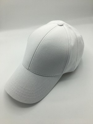 Gonca Şapka Gonca Ayarlanabilir Erkek Sport Beyaz Şapka Pamuk Gabardin Malzemeden Sade Tasarım