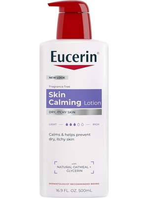 Daisy Home Eucerin Skin Sakinleştirici Losyon - Kuru, Kaşıntılı Ciltler Için Tam Vücut Losyonu, Doğal Yulaf Ezmesi Zenginleştirilmiş - 16.9 Fl. Oz Pompa Şişesi