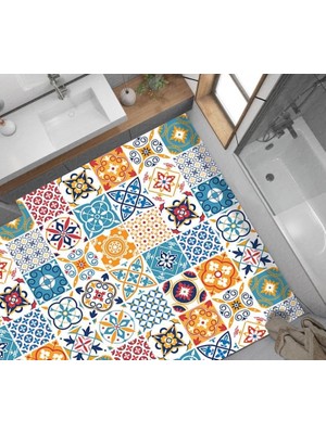 Daisy Home Yer Kaplama Zemin Kaplama Folyosu 65X130 cm Renkli