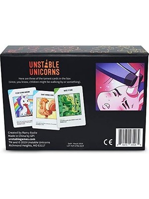 Daisy Home Unstable Games Kararsız Tekboynuzlar Nsfw Kart Oyunu - Içme Yetişkinler Için Stratejik Kart Oyunu ve Parti Oyunu "(21+ Yaş Için) Mevcuttur Kuralları
