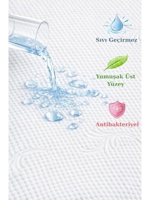 Daisy Home Formeya Sıvı Geçirmez Alez- Soft 3d- Çiçek Desen Fitted Tek-Çift Kişilik-Bebek Alezi Yatak Koruyucu Çarşaf (160 x 200)