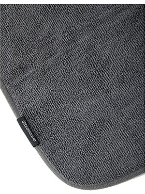 Daisy Home Mikrofiber Kuru Mat, Koyu Gri, 47 x 40 x 1 cm