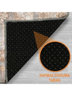 Daisy Home Missha Şönil Kaymaz Pamuk Tabanlı Yıkanabilir Antibakteriyel Salon Halısı 140X200