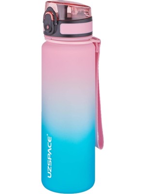 Daisy Home 500ML Çift Renk Softtouch Ff Tritan Su Matarası Pembe-Yeşil