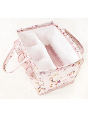 Daisy Home Pazar Kapısı Başucu Düzenleyici Bakım Çantası Organizer (Pembe)