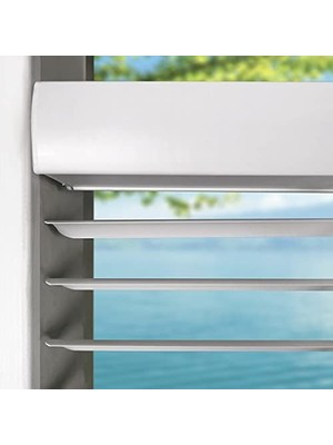 Daisy Home Interiors Akülü Beyaz 1 "ışık Filtreleme Mini Panjurlar 27,5" G x 60" H Ev Için Pencere Panjurları, Iç Mekan Pencereleri Için Yatay Panjurlar