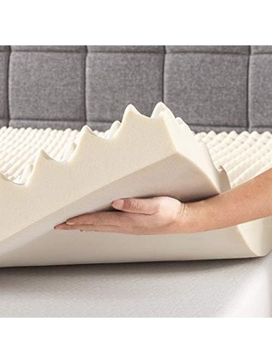 Daisy Home Price Mattress Bakır Infüzyonlu Yatak Üstü, 7.5 cm Kalınlık, Yumurta Kasası Hafızalı Köpük, Boy