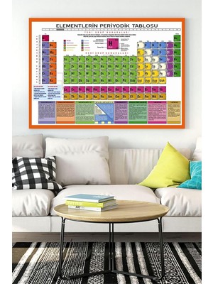 Daisy Home (PSTER17630) Periyodik Cetvel Bilimsel Kanvas Tablo 21 x 30
