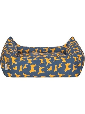 Teknocan Pet Uniform Lacivert-Sarı Köpek Yatağı M 60X70CM